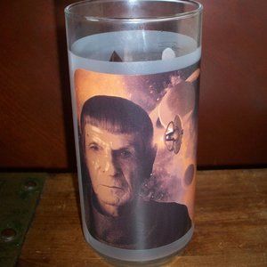 Star Trek Spock Collectible Drinking Glass Tumbler Burger King 2008 Paramount